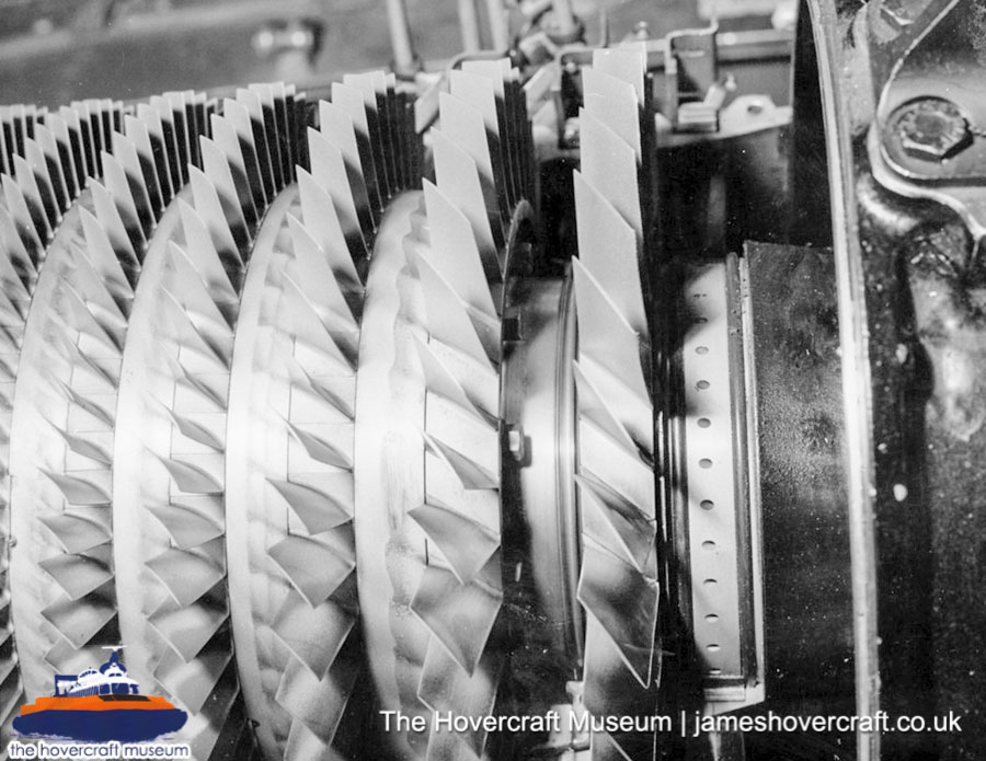 SRN6 close-up details - Compressor (credit: The Hovercraft Museum Trust).